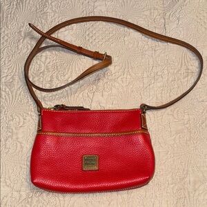 Dooney & Bourke Red Leather Crossbody Bag